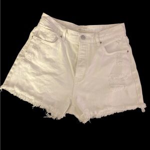 PACSUN Women's High Rise Distressed Denim Shorts EUC 26